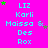 A static image with a bright pink background displays repeated text and star symbols in cyan, green, and purple.