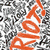Animated icon with orange 'RIOT!' text over black-and-white patterned background, transitioning to black silhouette figures and then to a group photo of five people.