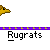 Animated contact sheet of Rugrats-themed buddy icons showing character sprites in various poses and actions across 13 frames with consistent "Rugrats" text labels below each frame.