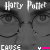 A grayscale image of a person's face with glasses, overlaid with repeated text and pink symbols in various positions.