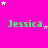 A bright pink background features multiple green 'Jessica' text labels and scattered white/pink star shapes in a -like arrangement