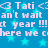 Blue background with light blue stars and repeated white text reading "<3 Tati <:<3 Tati <3 an't wait an't wait st year !!!st year !!! here we chere we c".