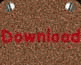 Brown textured background with four silver circular elements at top; red and black text "DownloadDownload" in two states.