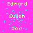 A static image with a bright pink background displaying repeated text in yellow and cyan pixelated font.
