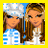 Pixelated cartoon-style buddy icon featuring two female characters on a yellow background with text reading "are weE friendz?" in black pixelated font.