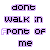 Animated contact sheet of 25 sampled frames from a 64-frame animation showing text-based motion graphics with purple and green pixelated text on white background.