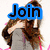 four pixelated images showing a woman with long brown hair in various poses and clothing, each overlaid with blue text