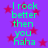 Purple background with red stars and green text reading "I rock better then you haha" repeated twice.