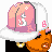 Pixelated cartoon character with orange skin wears pink and white cap, white bikini top, and pink shorts; text below reads "I got tha ASS No Guy can Pass".