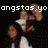 Pixelated image with white text 'ongstos.yo' over a dark background featuring blurred figures in motion.