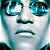 A 3x3 contact sheet of animated frames showing a person wearing reflective sunglasses with blue-tinted lenses reflecting light, and text banners reading "MATRIX" or "MATRIX RELOADED" at the bottom of some frames.