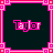 Animated contact sheet of a pixel art angel character in pink dress with white wings, displayed across 25 frames on dark background grid.