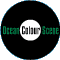 A soccer ball with red and white hexagonal rotates to reveal a black circular background with green text reading Ocean Colour Scene