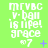 Green background with white pixelated text reading "mrvbc v-ball is life! grace" and a small 'x' symbol, showing animation changes in the symbol's appearance across frames.