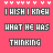 Pixelated text on a pink background with animated white heart symbols appearing and disappearing around the words "I WISH I KNEW WHAT HE WAS THINKING".