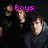 Pixelated image of three people with pink text reading Boys, Like, and Girls in different positions across four