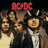 Pixelated image of AC/DC band members with red 'AC/DC' text above and 'SUCKS!!!!!!' text to the right on black background.