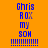 Pixelated text on orange background with green rectangular overlays shifting position across frames.