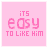 A 4x3 contact sheet of animated frames showing pixelated pink text on a light pink background with one gray frame, displaying sequential changes in phrases about liking someone and telling them.