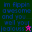 Pixelated text and symbols on four colored backgrounds with animated star changes.