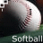 A contact sheet of 11 animated frames showing a softball with changing dashed outlines and one frame containing a pink heart symbol.