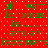 Red background with white dots and green text repeating 'all i want for xmas is u... and an ipod nano' in a pattern