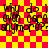 A red and yellow checkered background with repeated text "why do i even care anymore?" in black pixelated font, showing animation changes between frames.