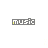 pixelated 'music' icons with animated audio visualizers, featuring color variations and dynamic red waveform patterns