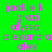 Green background with pink text listing names in three , some highlighted in pink