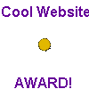 20 circular icons with 'Cool Website' text above and 'AWARD!' below, each icon displaying a distinct color or patterned texture