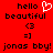 Red background displays black text and symbols with a white heart icon above 'hello' on the left side of the image.