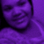 A purple-tinted image of a person with dark hair wearing a light-colored top, displayed in four with one showing a gray background