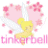 Pixelated icon of a blonde fairy with white wings, pink flower background, and 'tinkerbell' text below.