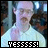 nine identical frames showing a person in a light-colored shirt with text reading 'YESSSS!' below each frame