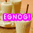 six pixelated images with text overlays: eggnog drinks, lambs on grass, a chop gesture, pastries donuts, and LOLemily phrases