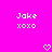 Pixelated text and heart symbols on a bright pink background with white lettering.