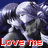 Pixelated anime-style icon with split composition showing two characters and text elements including "Love me Hate me" and "Imstill ME".