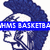 Pixelated blue and white icon shows a stylized character with spiky hair, partially obscured by a horizontal blue banner containing pixelated text.