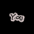 Animated icon with four distinct showing text and imagery: 'You', 'Me', 'Handcuffs' over red heart, 'Whipped Cream' on can, and 'No questions :)' on blurred background