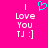 A bright pink background displays two identical pixelated text blocks with a cyan heart symbol above the left block.