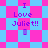 Pixelated icon with blue and pink checkered background displaying "I Love Juliet!!" text in purple, transitioning to a diamond-patterned layout.