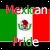 Animated image of Mexican flag with 'Mexican Pride' text, featuring pixelated national emblem and color bars.