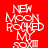 Red background with white text reading 'NEW MOON ROCKED MY SOXIII' in a stylized, fragmented font across four