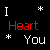 Static pixel art icon with black background displaying text and star symbols in white and red.