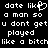 Black background with white pixelated text arranged in five lines, featuring a heart symbol replacing 'like' in the first line.
