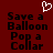 Red background with pixelated text and a white heart-shaped icon above the text.