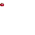 Red circular emoji-like icons with green eyes and pink lips, some showing small heart shapes around them.