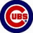 A pixelated circular logo with red 'C' and 'UBS' text on white, set against a blue background with red 'Go' and 'Cubs' text elements.