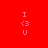 Red background with pink text and symbols arranged in four quadrants, two of which have horizontal bars covering parts of the text.