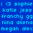 Blue background with cyan pixelated text arranged in a pattern, featuring repeated names and symbols